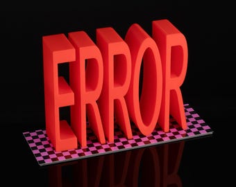 GMOD Source Error Prop | 3D Printed Gamer Desk Decor