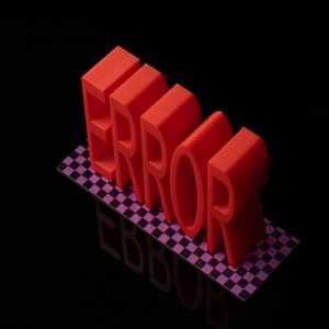 GMOD Source Error Prop | 3D Printed Garry's Mod Developer Error Replica ...