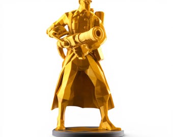 Team Fortress 2 Medic Figurine, Low Poly TF2 Prop