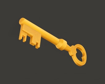 Mann Co. Supply Crate Key Replica | 3D Printed Team Fortress 2 Collectible Decoration