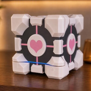 Steam Machine Companion Cube Case, 3D Printed Aperture Science Skin