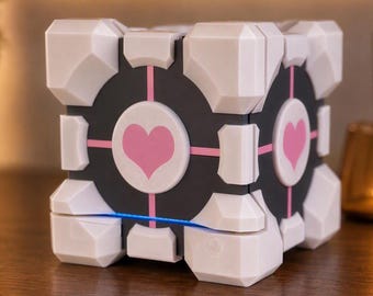 Steam Machine Companion Cube Case, 3D Printed Aperture Science Skin