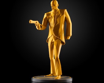 Team Fortress 2 Spy Figurine, Low Poly TF2 Model