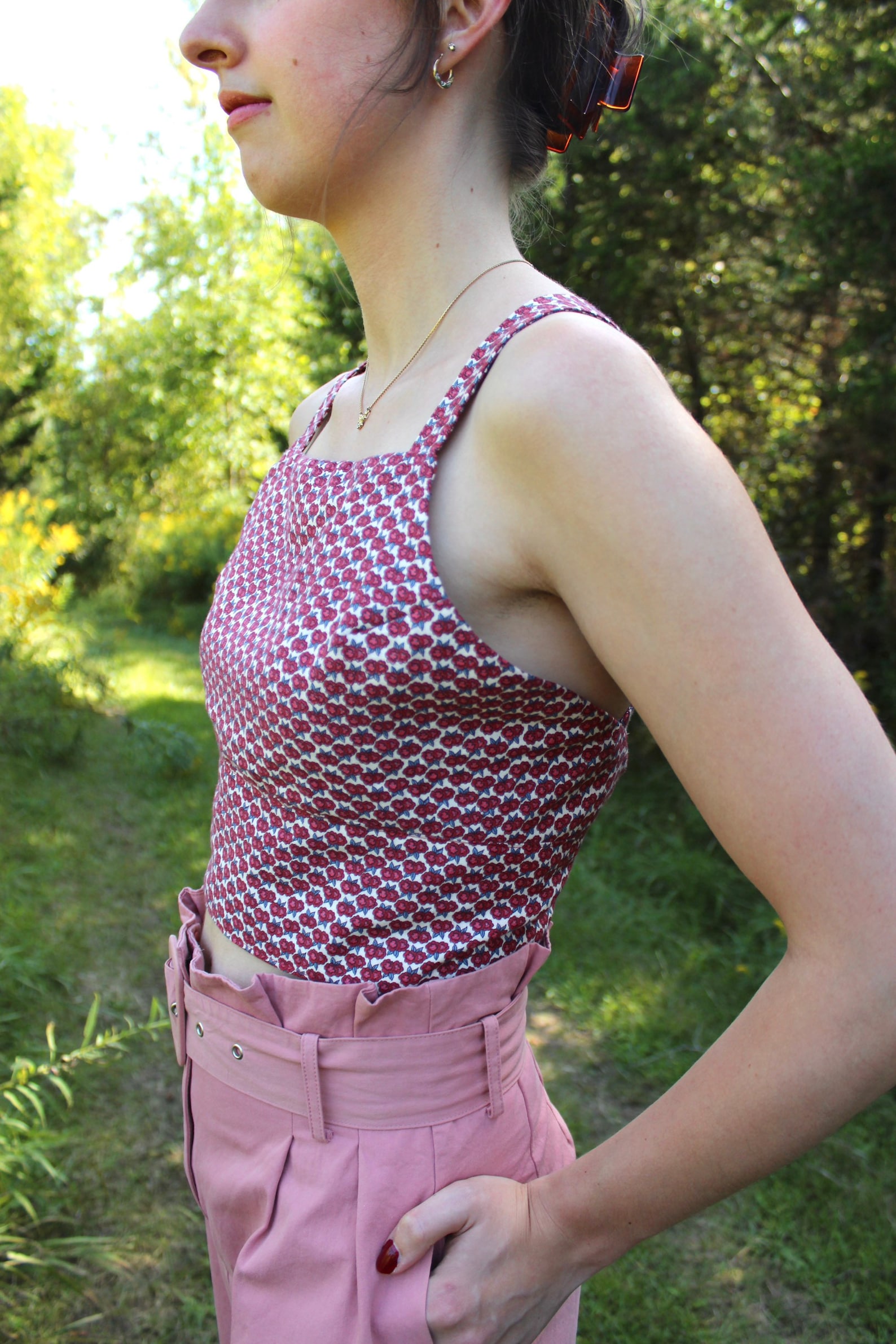 Cross Back Crop Top | Digital PDF Sewing Pattern | Sizes 0-14 | 4 Print ...