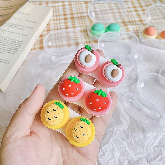 Cosmetic Contact Lenses Container Clear Fruit Style Cute - Etsy