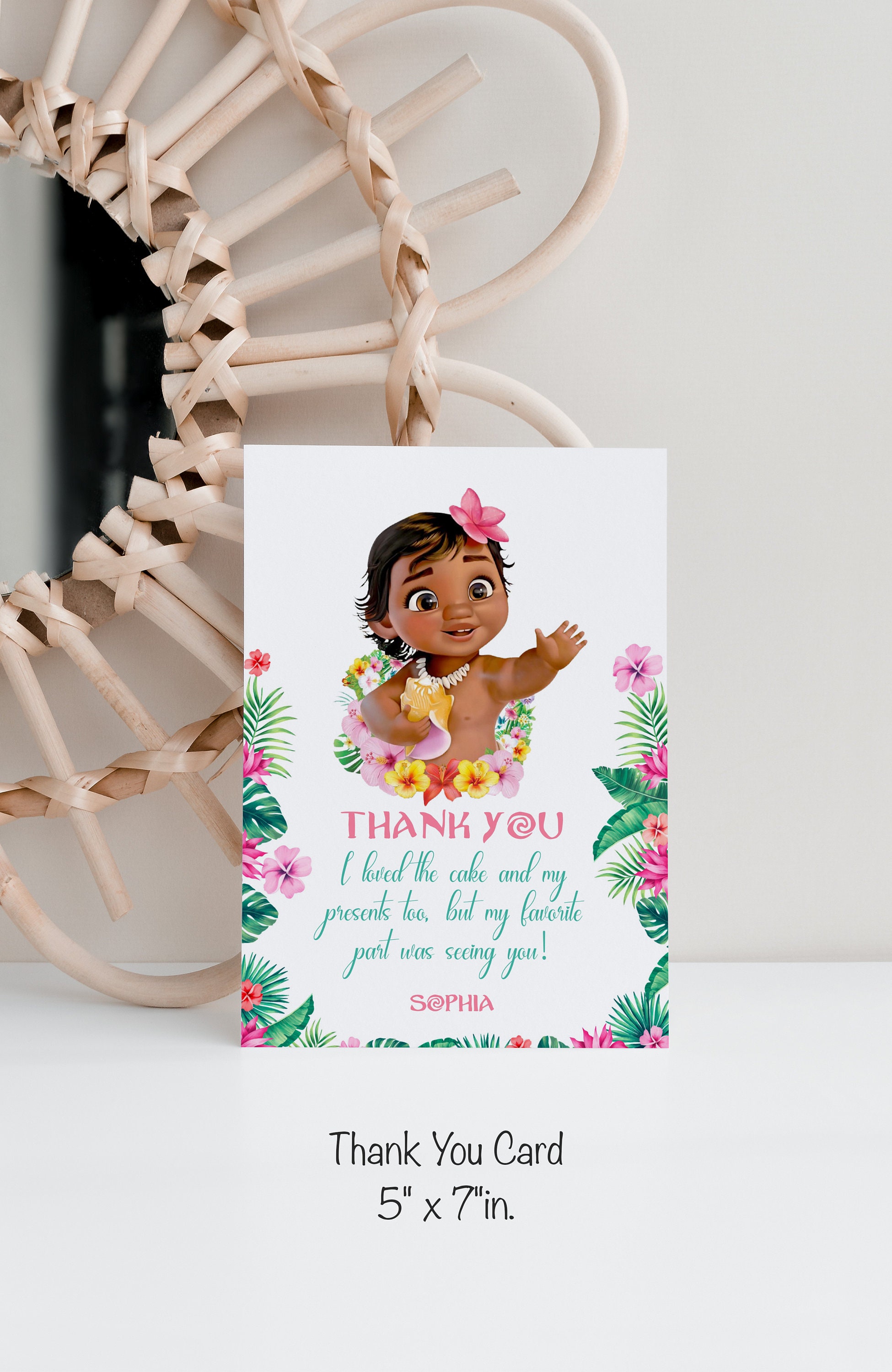Moana Thank You - Etsy