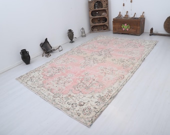Överdimensionerad matta 7x11, turkisk matta, naturlig matta 7x11, vintagematta, antik matta, Oushakmatta, anatolisk matta, överdimensionerad turkisk matta, neutral matta, 33859