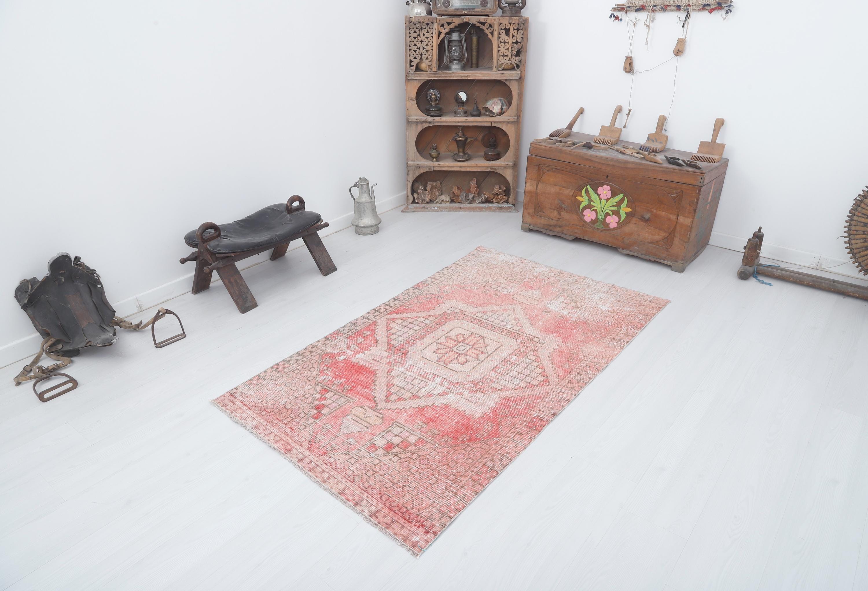 Turkey Oushak Rug, Oushak Rug, Natural Rug,Colorful Rug,4x6 Rug,Kids Rug,Muted Rug,Pastel Rug,Soft Vintage Rug,Turkish Rug,Vintage Rug,18960