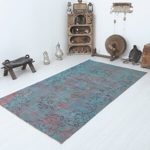 5x9 Muted Rug,Anatolian Rug, Vintage Rug,Faded Rug,Turkish Vintage Rug,Vintage Turkish Rug,Wool Rug 5x9,Oushak Vintage Rug,Turkish Rug,3882
