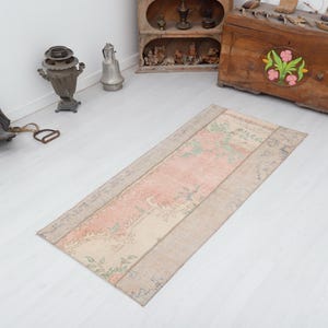 2x5 Oushak Rug, Home Decor Rug, Small Rug, Turkish Rug, 2x5 Rug,Anatolian Rug,2x5 Vintage Rug,Handwoven Rug,Home Rug,Boho Rug,Area Rug,20523