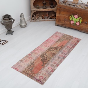 Anatolian Rug, 2x5 Oushak Rug, Home Decor Rug, Small Rug, 2x5 Turkish Rug,Kids Rug,Vintage Rug,Hadwoven Rug,Home Rug,Boho Rug,Area Rug,20509
