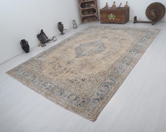 Anatolian Rug, Turkish Oversize Rug, 9x12 Rug, Turkish Rug, Vintage Oversize Rug, Oversize Oushak Rug, Old Rug, Wool Rug,Oversized Rug,35993