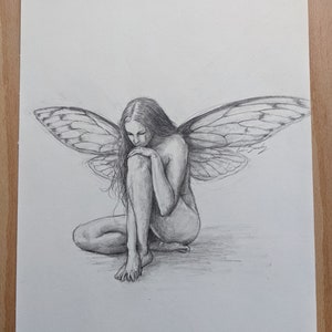 Dessin au crayon de fée image 2