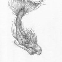 Mermaid Drawing - Etsy