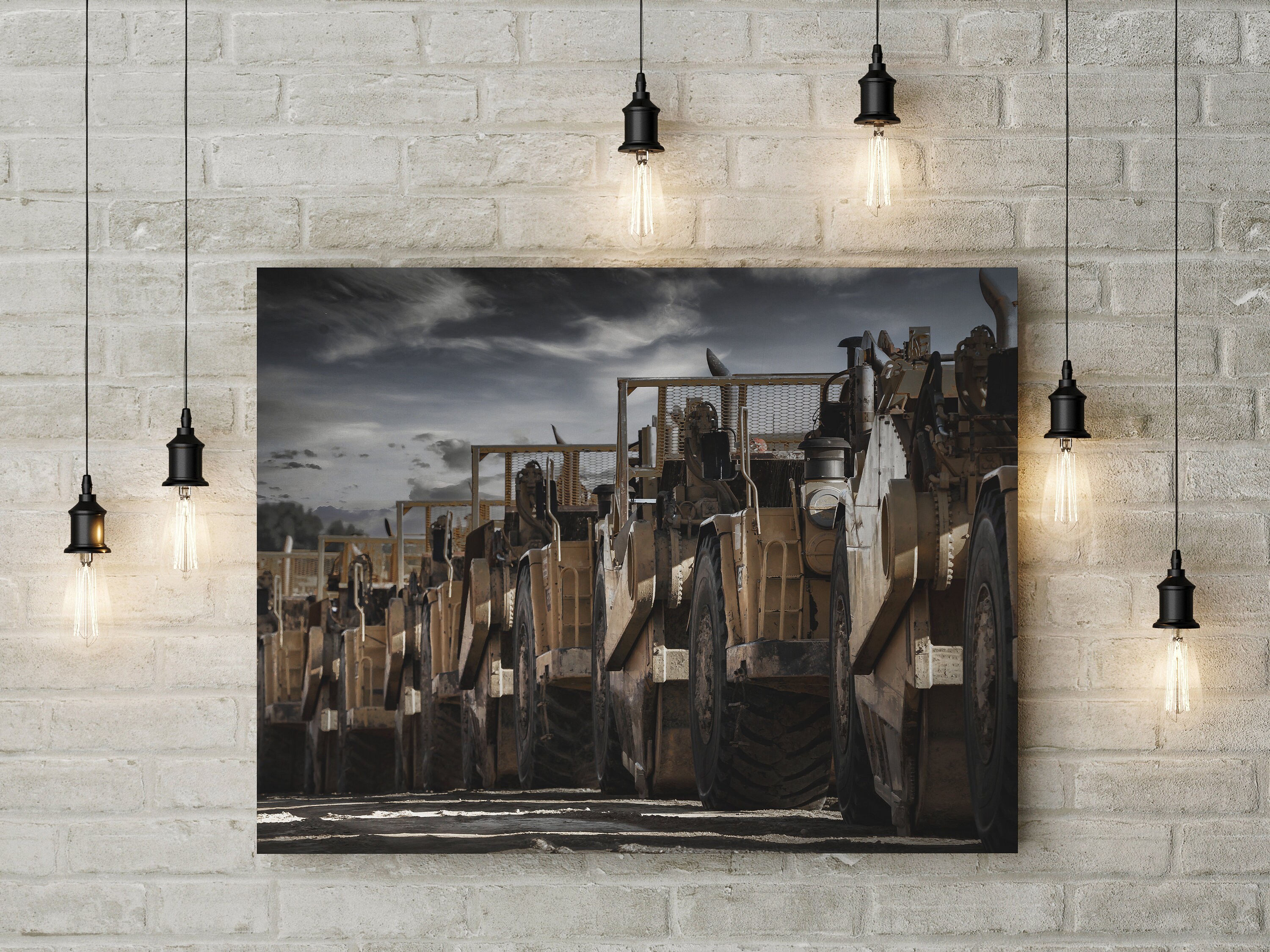 Heavy Equipment Canvas Operator Print Gift for Construction Worker