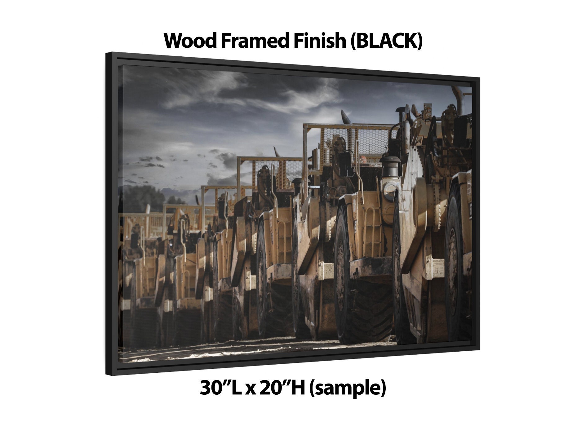 Heavy Equipment Canvas Operator Print Gift for Construction Worker