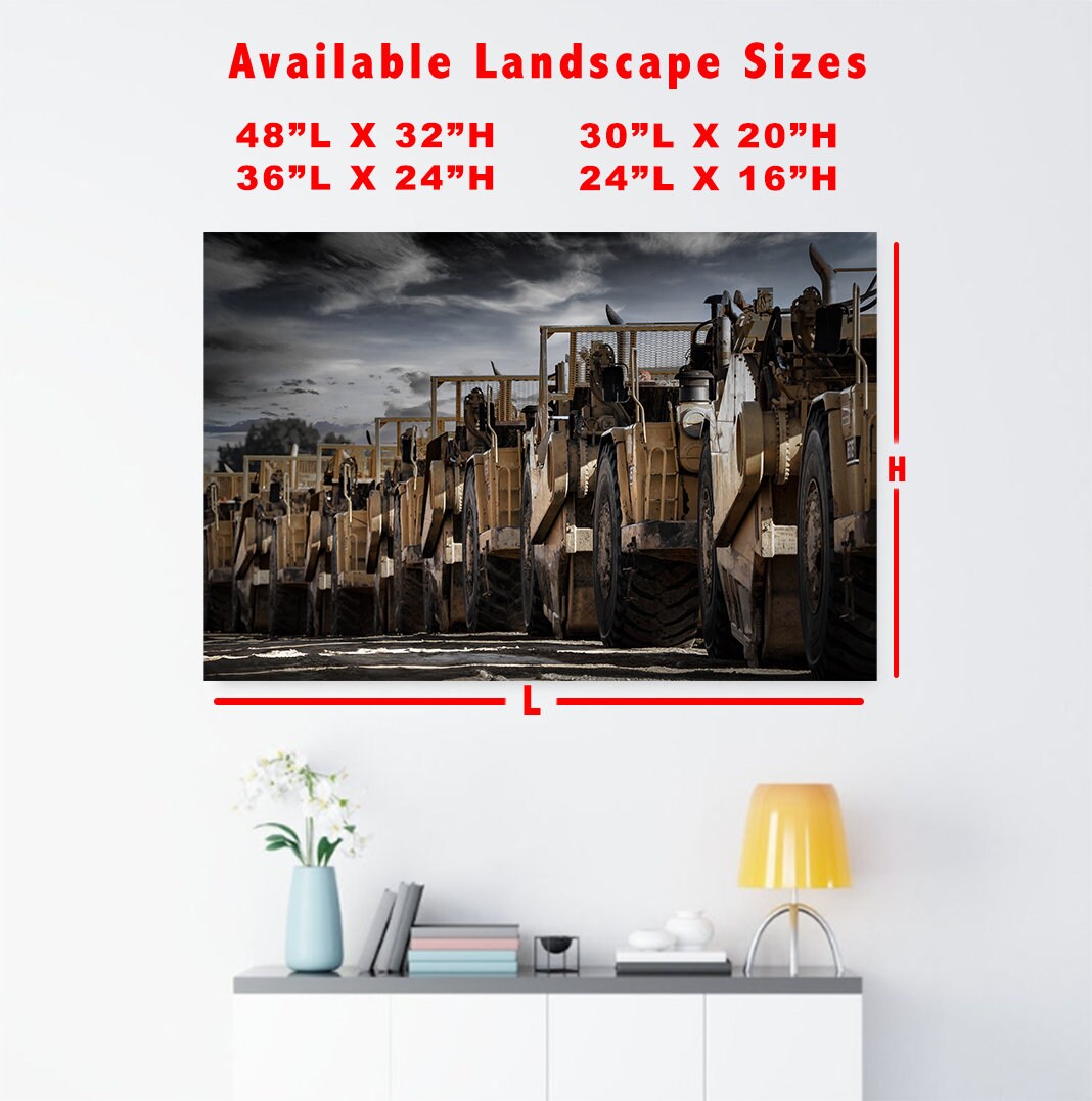 Heavy Equipment Canvas Operator Print Gift for Construction Worker