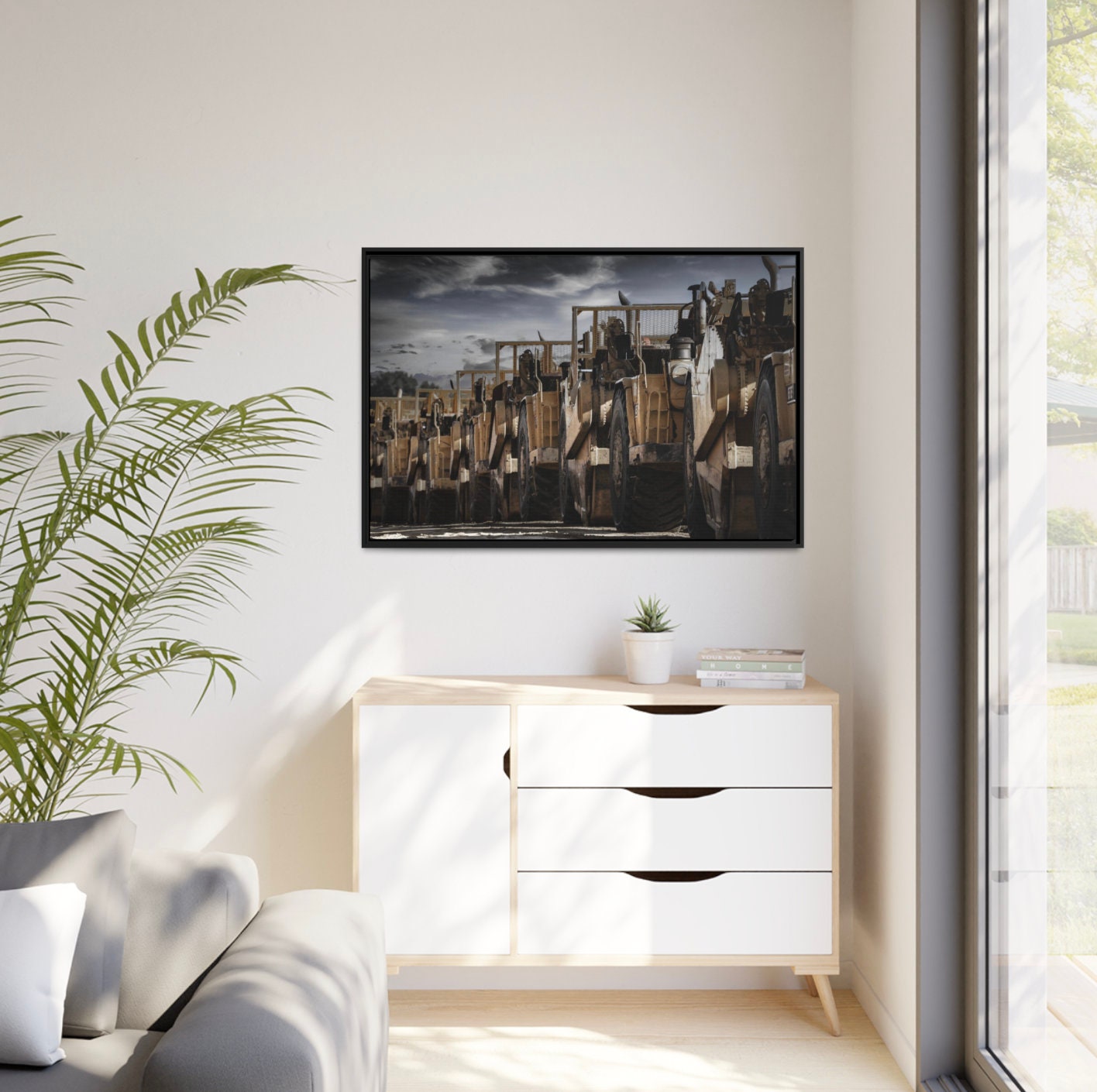 Heavy Equipment Canvas Operator Print Gift for Construction Worker Office Wall Decor Mechanical