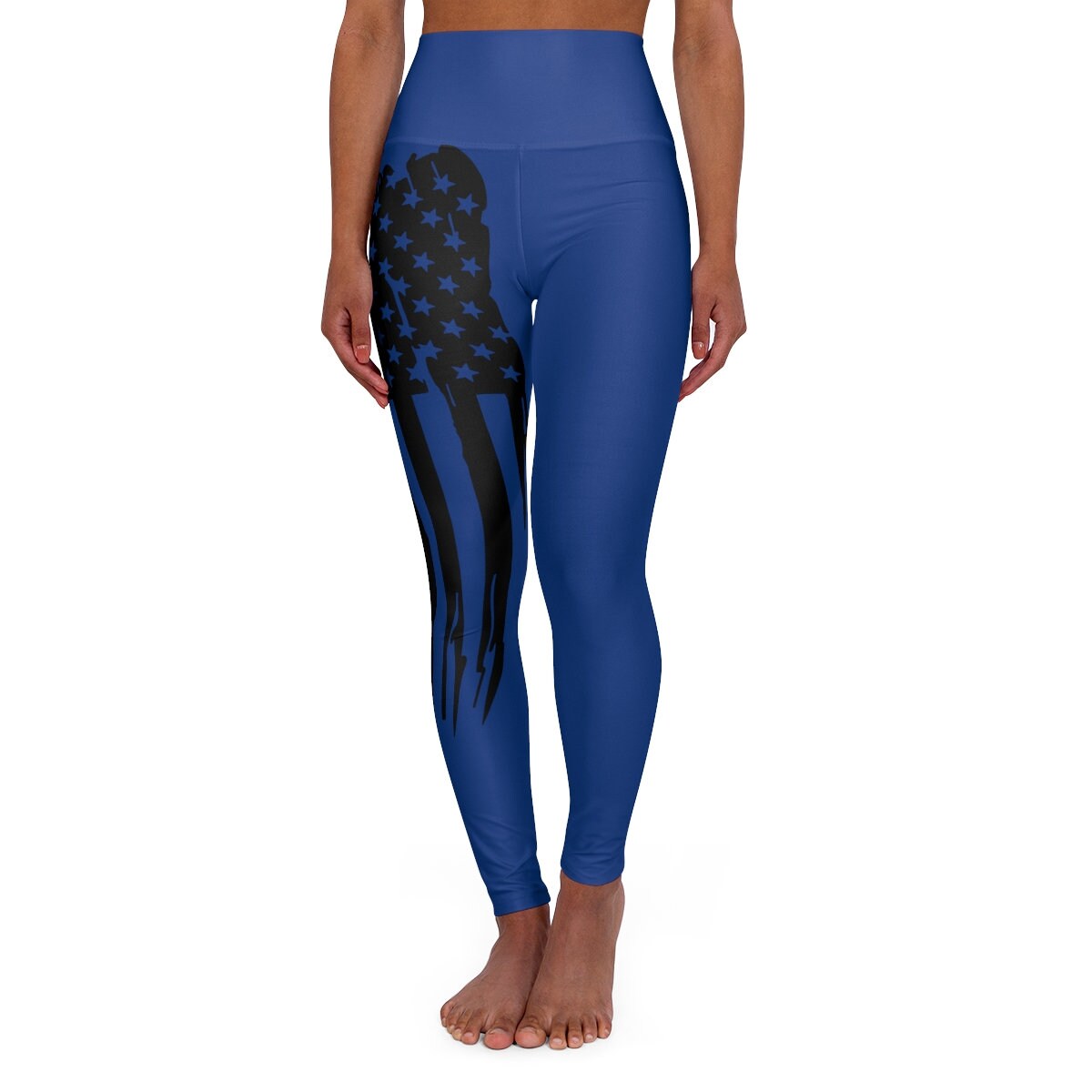 Thin Blue Line Leggings - Etsy