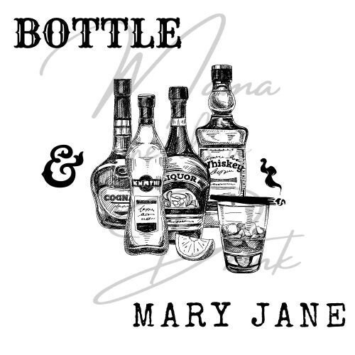 Bottle & Mary Jane Jelly Roll Digital Download Etsy