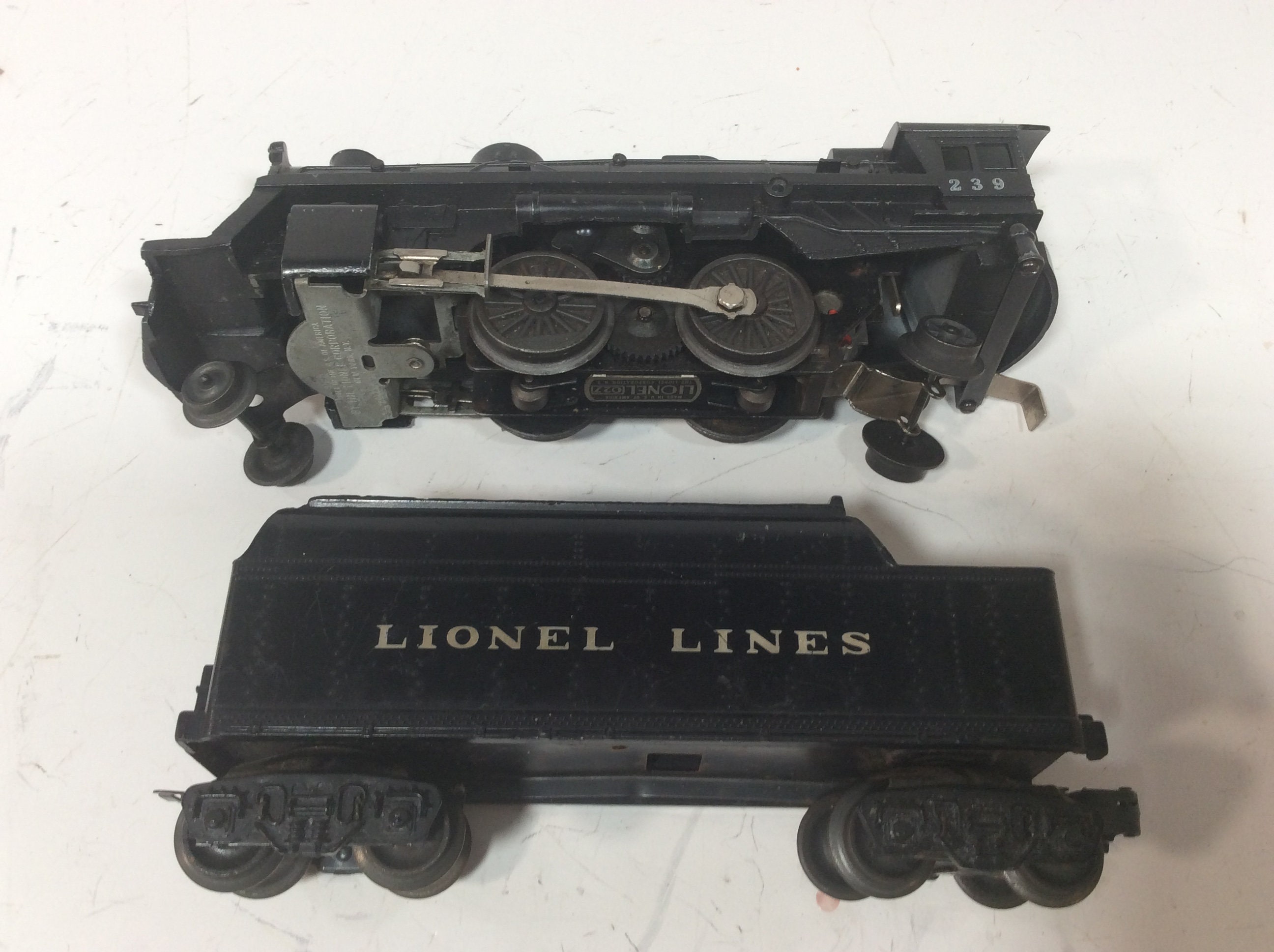 Lionel Scout Train Set 239 Steam Engine With 4 Freight Cars 0 Scale