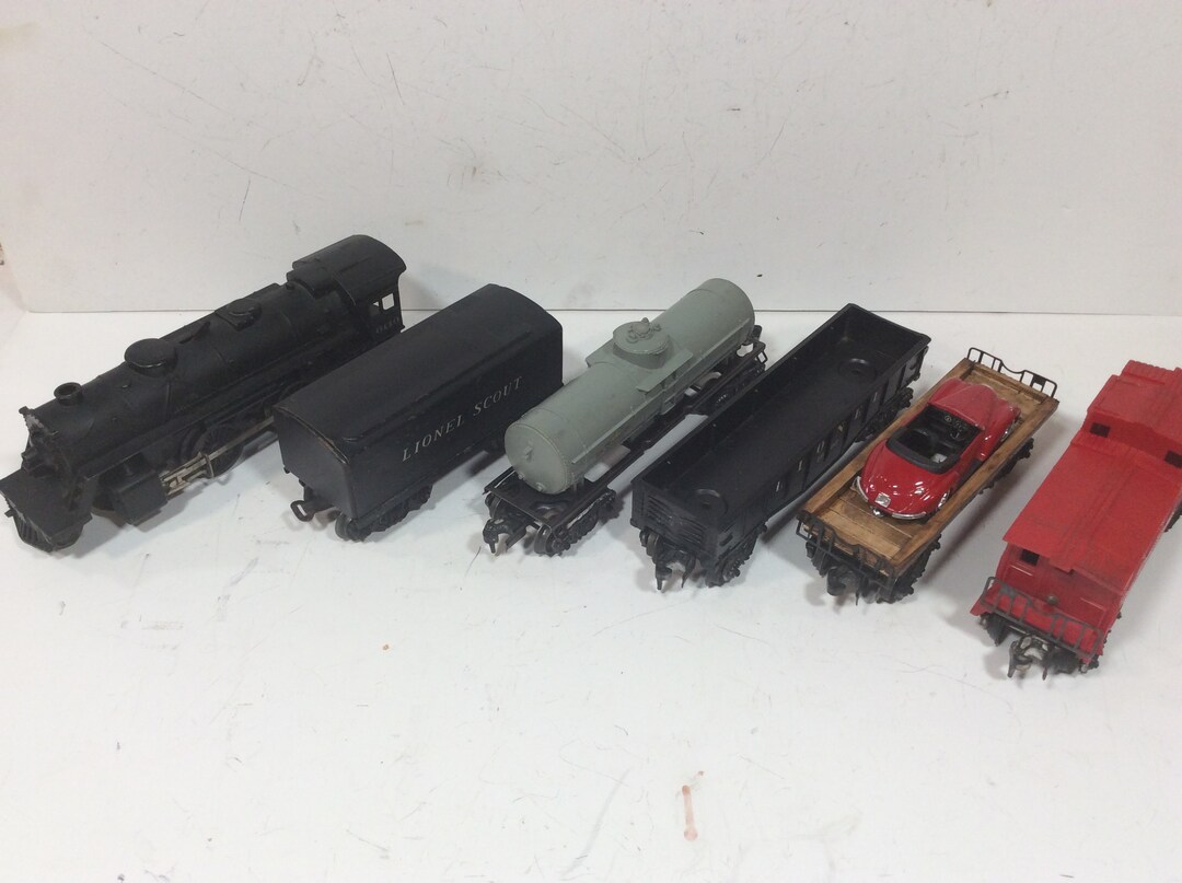 Lionel Scout Train Set 6110 Steam Engine With 4 Freight Cars 0 Scale Etsy
