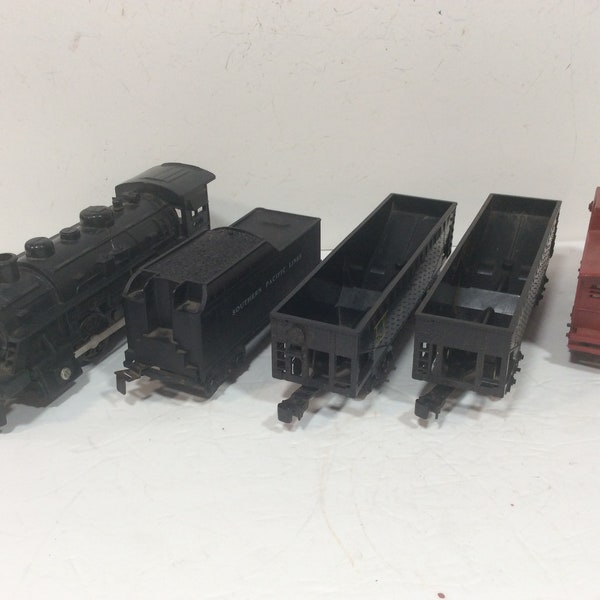 MARX Steam-Engine -Starter-Set 400  with 3 Freight Cars