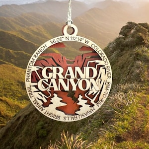 Grand Canyon Ornament/ Grand Canyon Memory keepsake/ Grand Canyon hiking/Rim to Rim