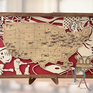 Major League Baseball Travel Park Map, MLB Stadium map