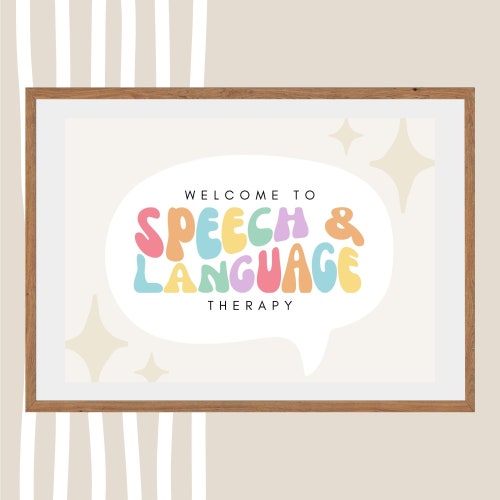 Welcome to Speech Sign Speech Teacher Sign Speech Therapist - Etsy