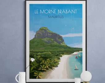 Le Morne, Mauritius, A5 Digital print, 5.8 x 8.3 inches