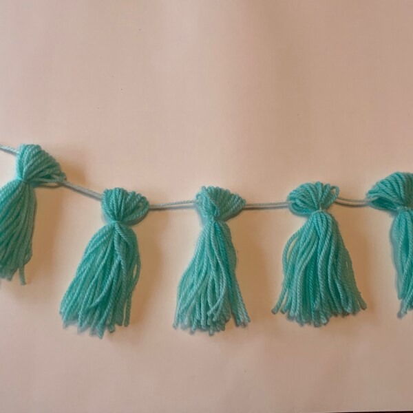 Blue Tassel Garland Etsy