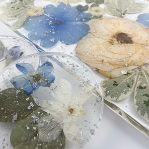 Preserved Flower Tray Pressed Flower Tray Bouquet Preservation Serving Tray Wedding Flower Preservation Resin Wedding Bouquet DEPOSIT ONLY