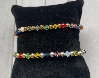 Pulsera de cuentas de cristal Swarovski
