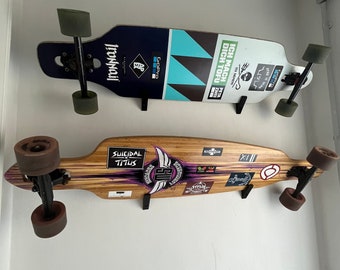 Wall holder for skateboards/longboards