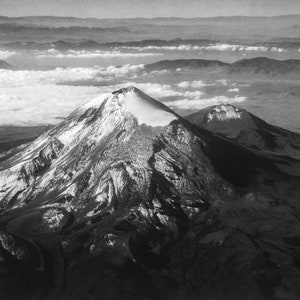 Pico de Orizaba Volcán Erupción Lienzo Imprimir Metal Casa Pared Arte Decoración Sala de estar Dormitorio
