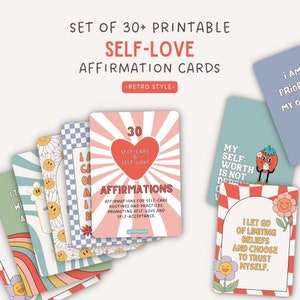 flashcards zelfliefde zelfvertrouwen afdrukbare affirmatiekaarten dagelijkse aanmoedigingskaarten voor positiviteit
