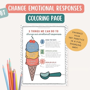 DBT Skills Coloring Page, therapist office, mental health coloring page, BPD, mindfulness, therapy tools