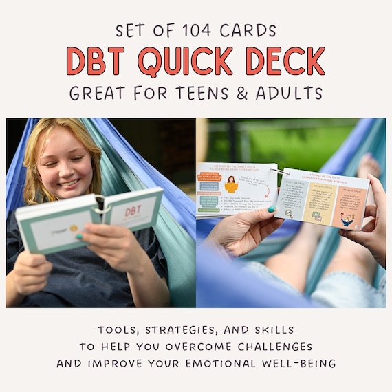 DBT Skills Flashcards Dialectical Behavior Therapy Cheat Sheet Therapy Cards Psychologist Tools BPD CBT Mental Health