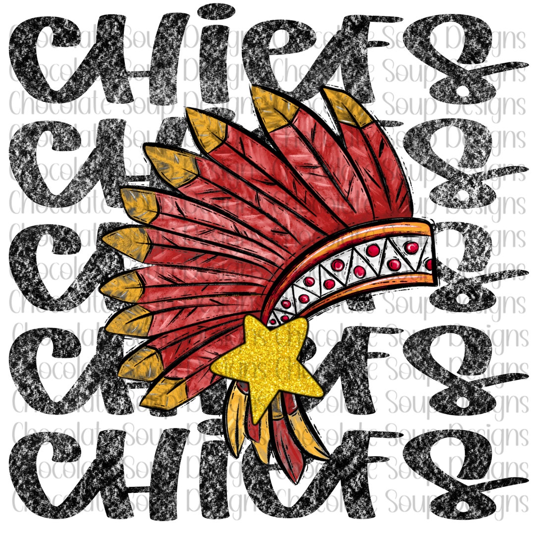 Chiefs PNG Chiefs Football PNG School Mascot Football Chiefs - Etsy