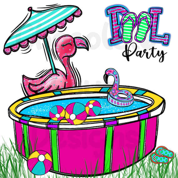 POOL PARTY - 300 dpi PNG