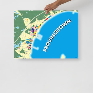 "Poster-Karte ""Provinztown""" von Künstler James Honer."