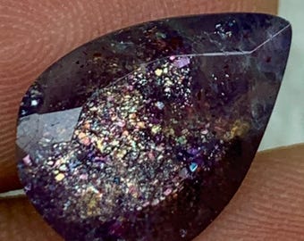 3.60ct Bloodshot Iolite Sunstone, Confetti Iolite Sunstone, Top Quality Iolite Sunstone, Sparkling Glittery Sunstone |ST-48|13.9*9.9*5.7mm