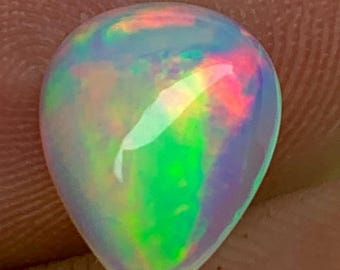 1.30ct- Einzigartiger Pin Feueropal, Opal, äthiopischer Welo Opal, Feueropal, Opalschmuck, Loser Opalstein, Regenbogen Feueropal |EPO-1566|10.1 * 8 * 4.2 mm