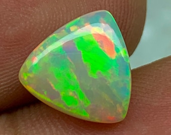 2cts-honingraat Welo Ethiopische opaal | Rainbow Fire Ethiopische Welo Opaal | Losse Welo Opal Cabochon voor het maken van sieraden | EPO-182 | 10,3*3,8 mm