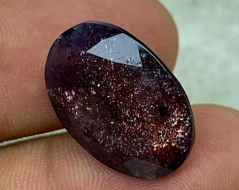 12.50ct Bloodshot Iolite Sunstone, Confetti Iolite Sunstone, Top Quality Iolite Sunstone, Sparkling Glittery Sunstone |ST-26|19*14.1*7.4mm