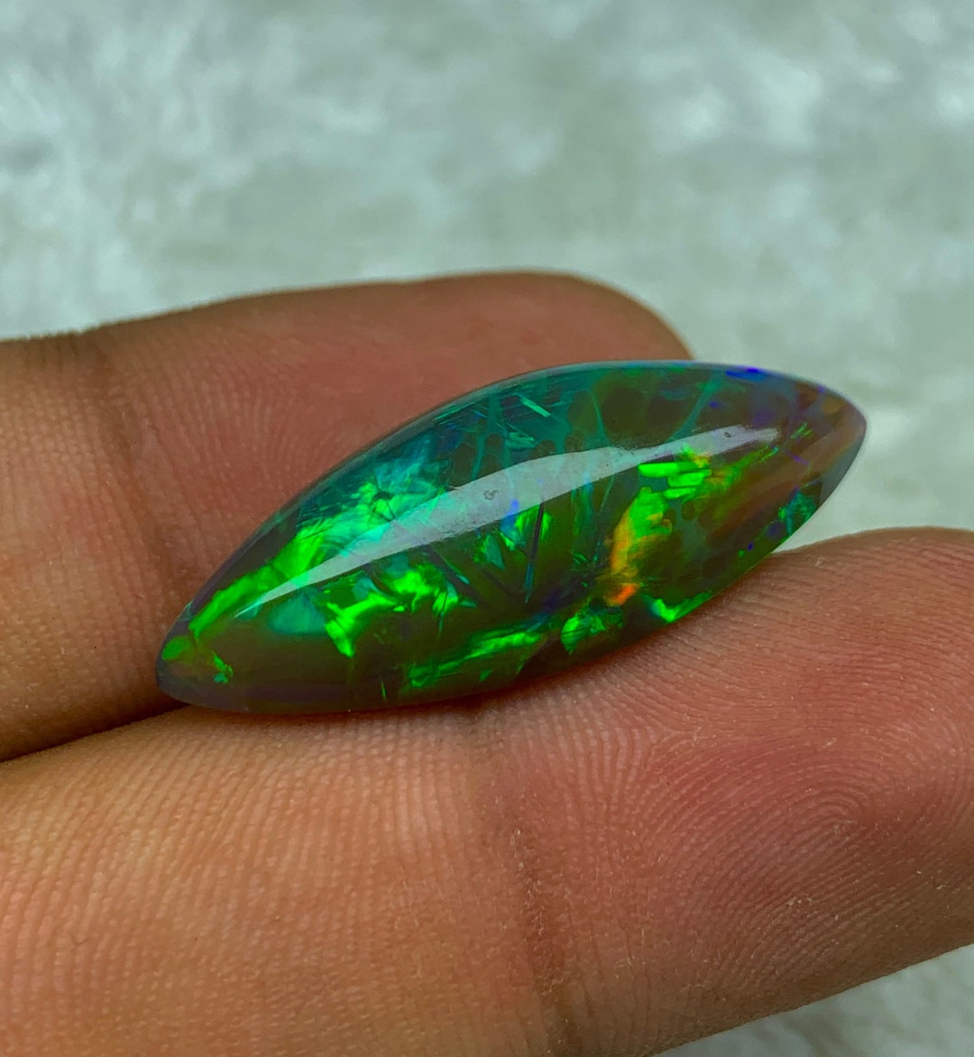 13.2 Cts- Natural Honeycomb Chaff Fern Pattern Ethiopian Welo Opal With ...