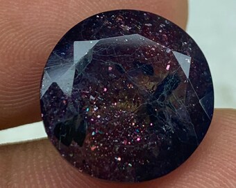 10,2 kt bloeddoorlopen ioliet zonnesteen, confetti ioliet zonnesteen, topkwaliteit ioliet zonnesteen, sprankelende glitter zonnesteen,|ST-7|14,5*8,9*mm