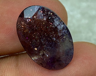 8.00ct Bloodshot Iolite Sunstone, Confetti Iolite Sunstone, Top Quality Iolite Sunstone, Sparkling Glittery Sunstone |ST-32|18.7*13.2*5.5mm