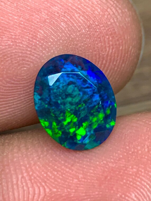 Black Opal, Galaxy Fire Opal, Opal, Fire Opal, Ethiopian Welo Opal,  Pin Fire Opal, Faceted Black Opal